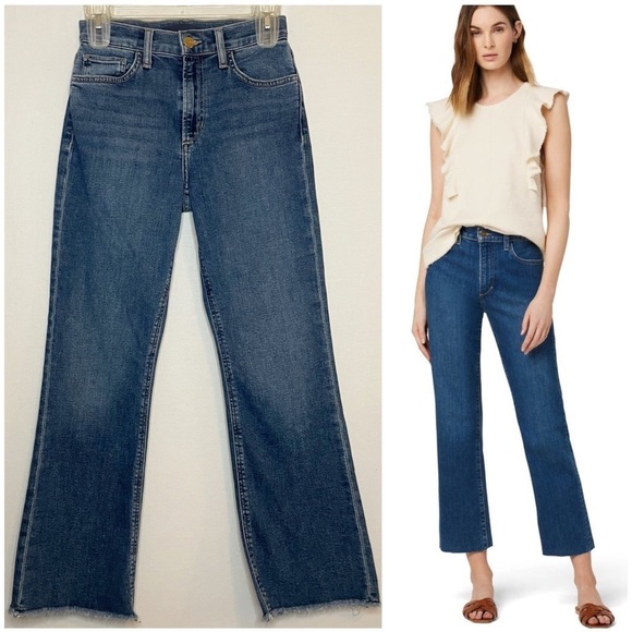 Joe's Jeans Denim - Joe’s The Callie Raw Hem High Waist Crop Bootcut Jeans